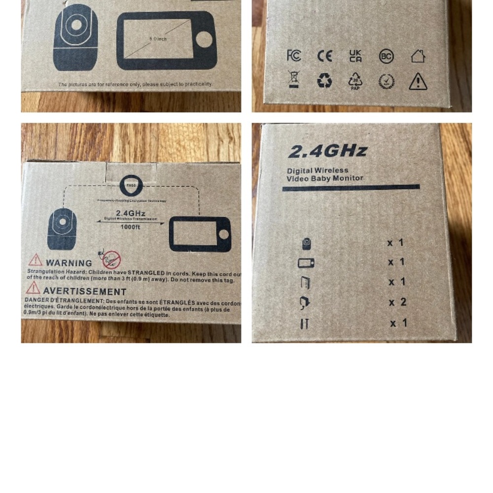 2.4GHz Wireless Video Baby Monitor